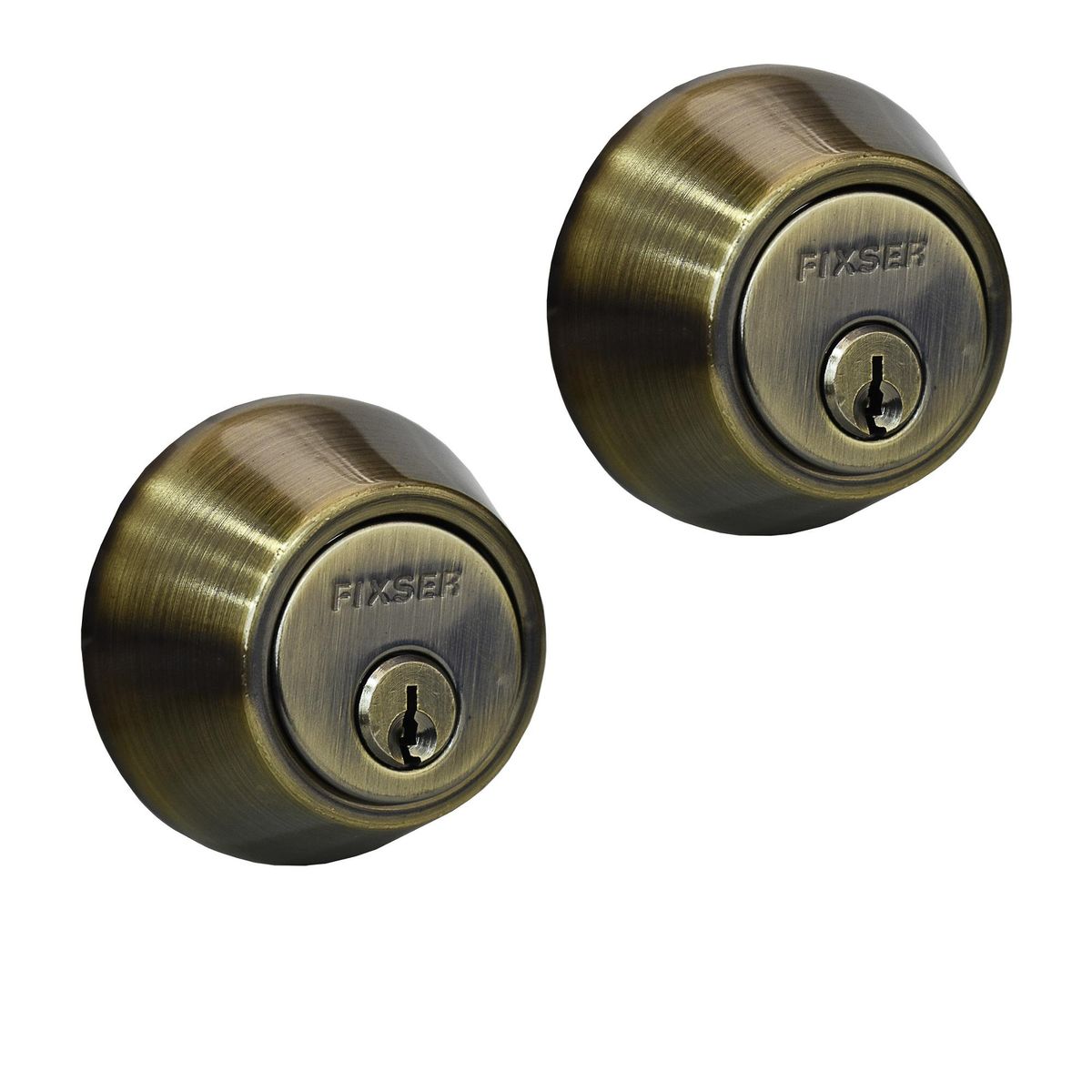 FIXSER - Cerrojo llave/llave bronce envejecido fx