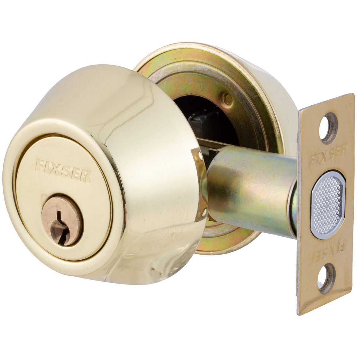 FIXSER - Cerrojo llave/llave bronce pulido fx