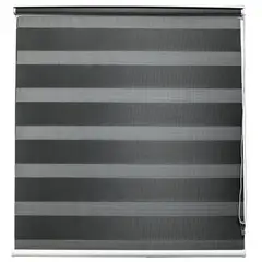 JUST HOME COLLECTION - Cortina Roller Duo Black Out Gris Oscuro