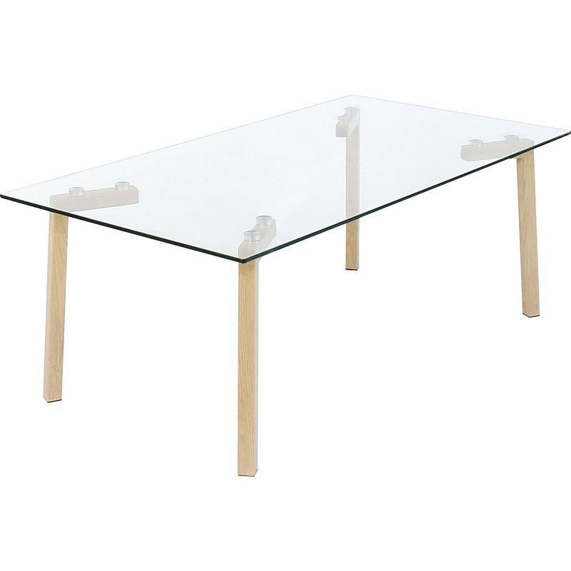 HOME REPUBLIC - Mesa de centro 110x60x39 cm vidrio