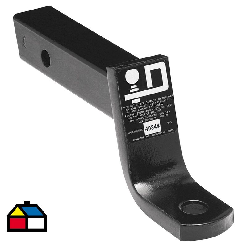 DREWTITE - Macho 2" para montaje de bolas, bajada de 4" y C 7,500 libras