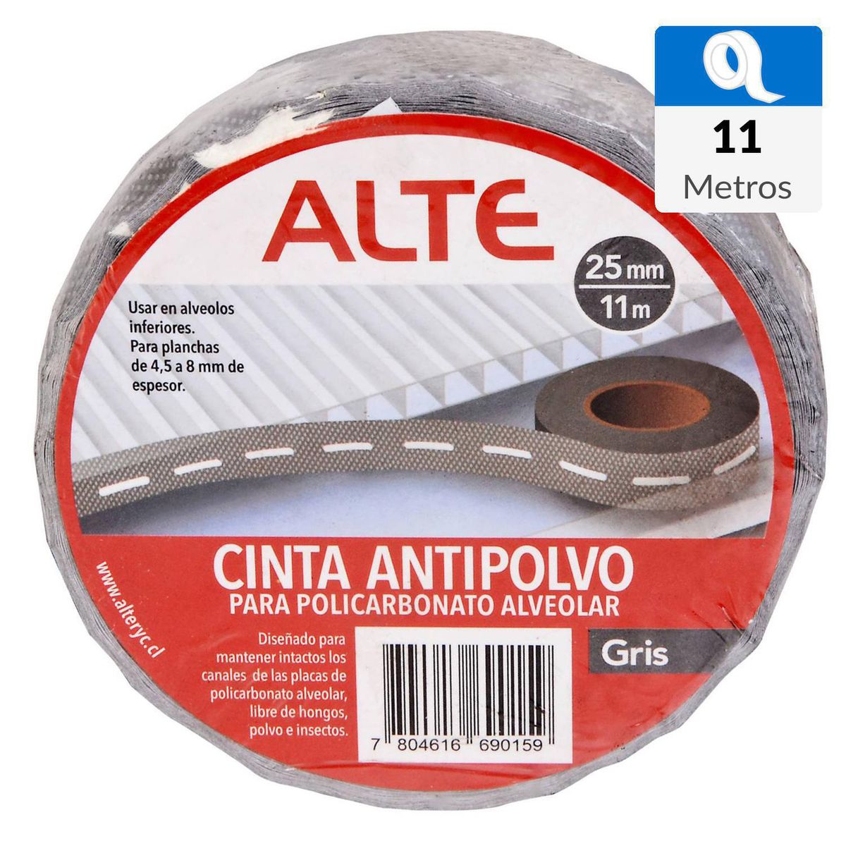 SCAPA - 25mm x 11 m Cinta Antipolvo para Sellar Policarbonato