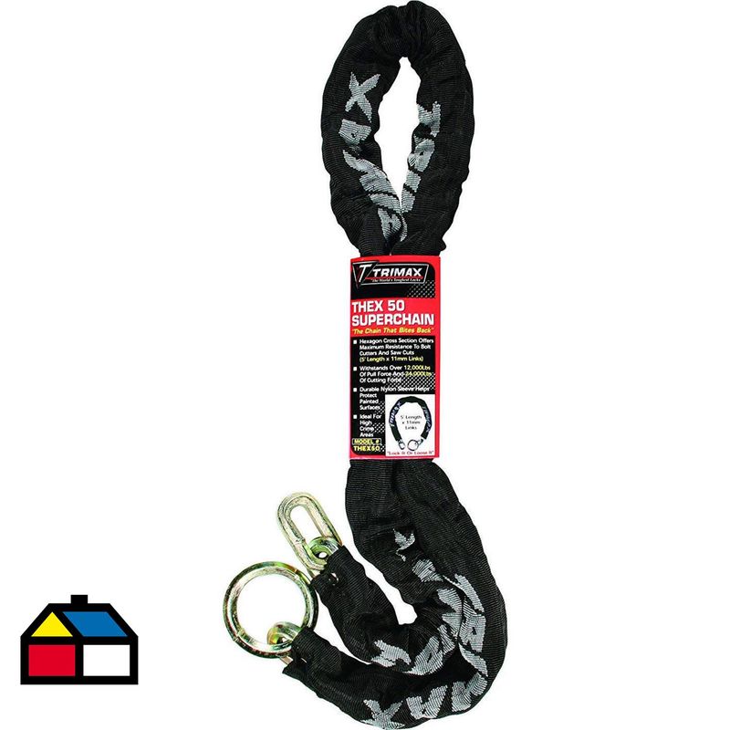 TRIMAX - Cadena antinapoleon para rueda de repuestos pickup 12MM