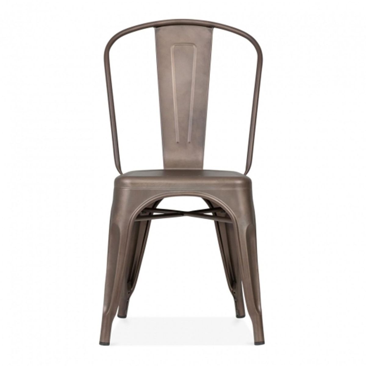 DE PIES A CABEZA - Silla Tolix Gunmetal 84x47x44 cm