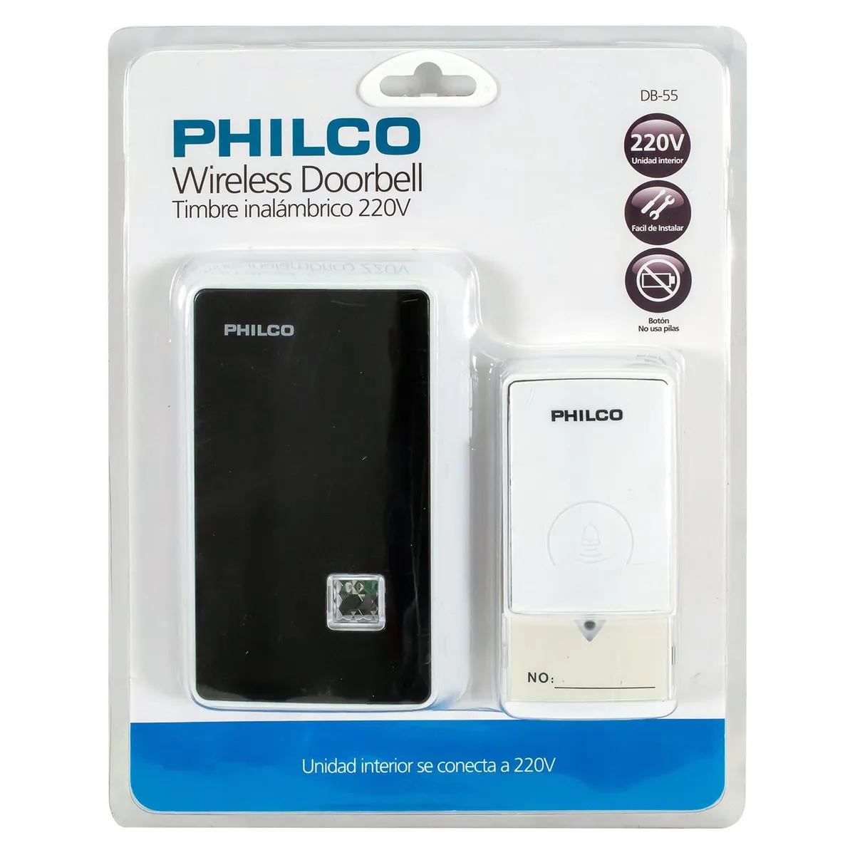 PHILCO - Timbre inalambrico 220v db-55