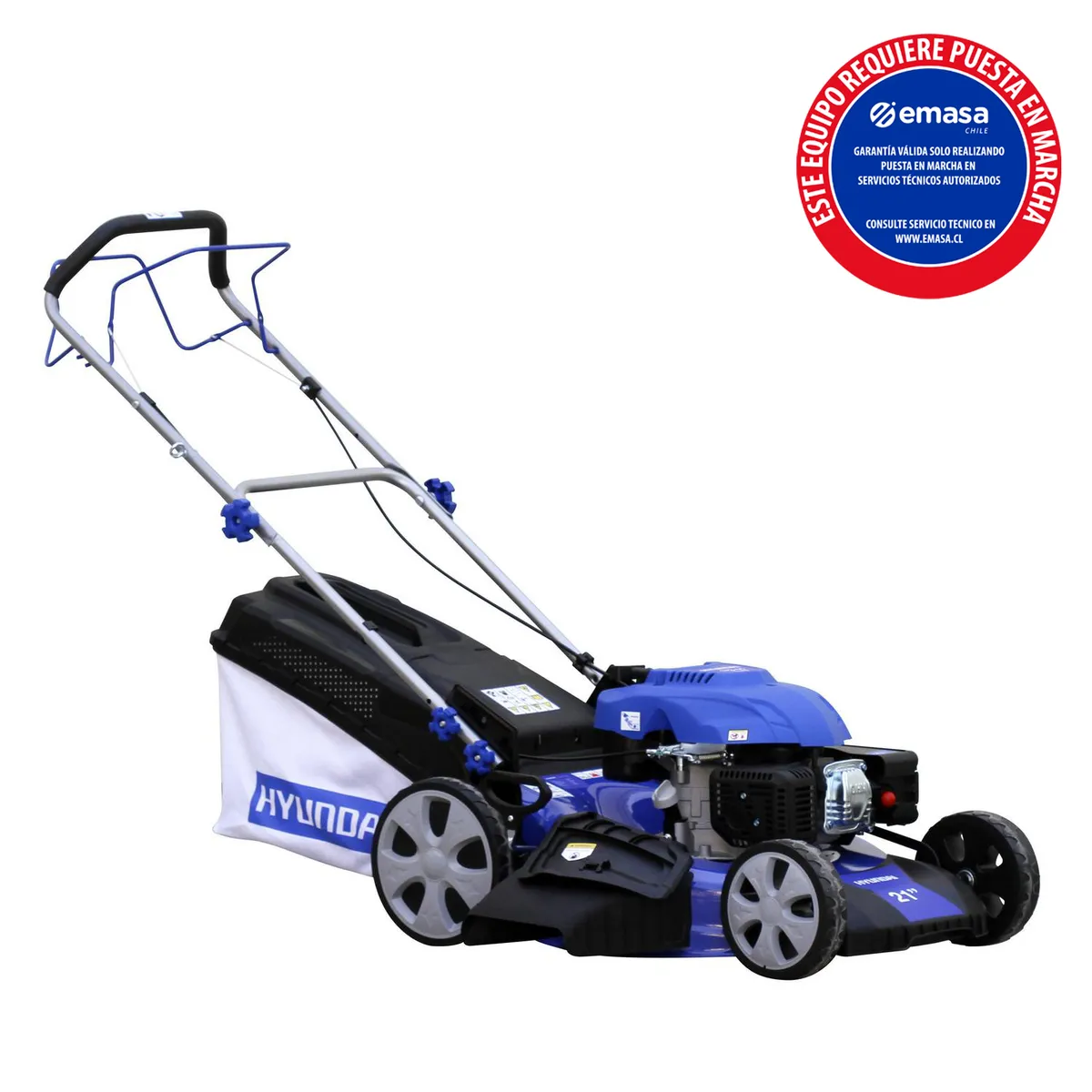 HYUNDAI - Cortadora de pasto a gasolina 21" 6,5 HP 173cc Autopropulsada