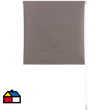 Cortina roller black out 165x120 cm tostado