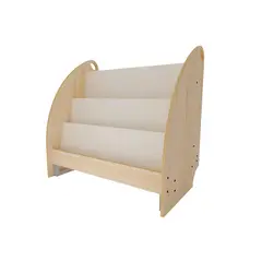 DE PIES A CABEZA - Librero Nórdico Madera 3 Nivel(es) 50x93x50 cm Blanco/Madera Natural