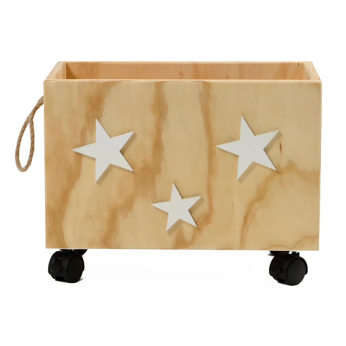 DE PIES A CABEZA - Caja Organizadora Infantil 30x30x40 cm 3.6 l Madera