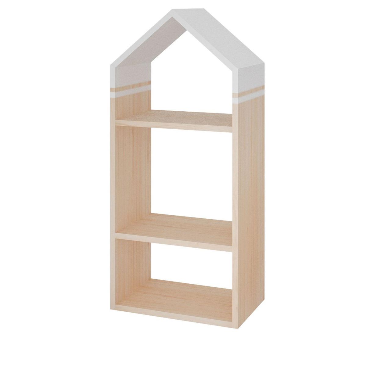DE PIES A CABEZA - Repisa Niño 3 Madera 2 Nivel(es) 30x70x35 cm Blanco/Madera