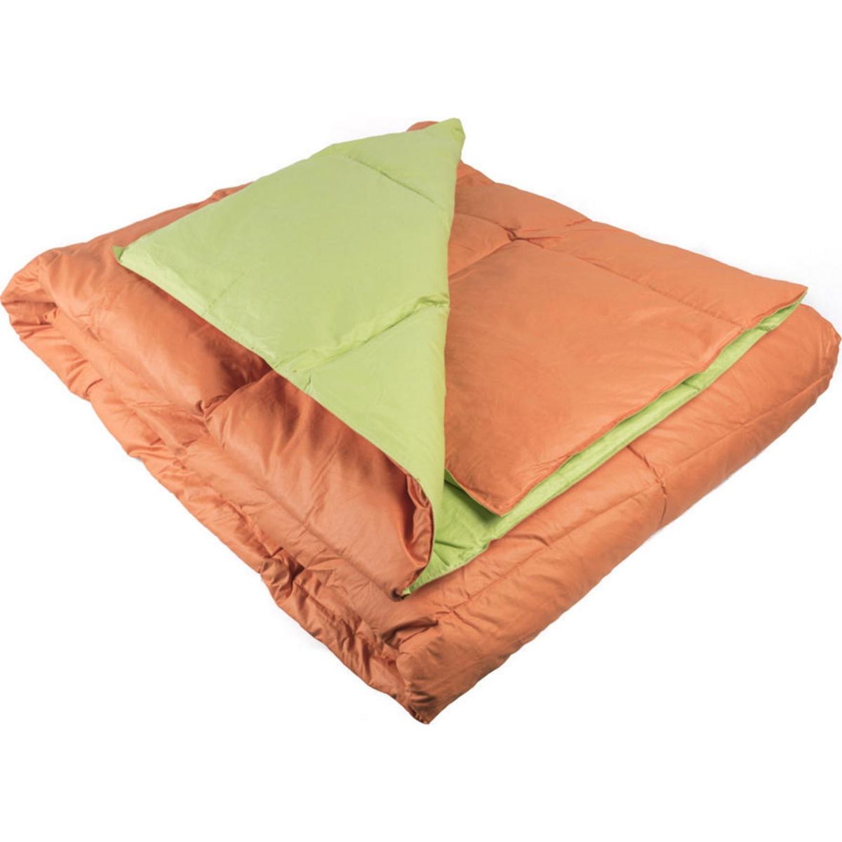 EL CASTILLO - Plumón 2 plazas Bicolor Naranjo/Verde 