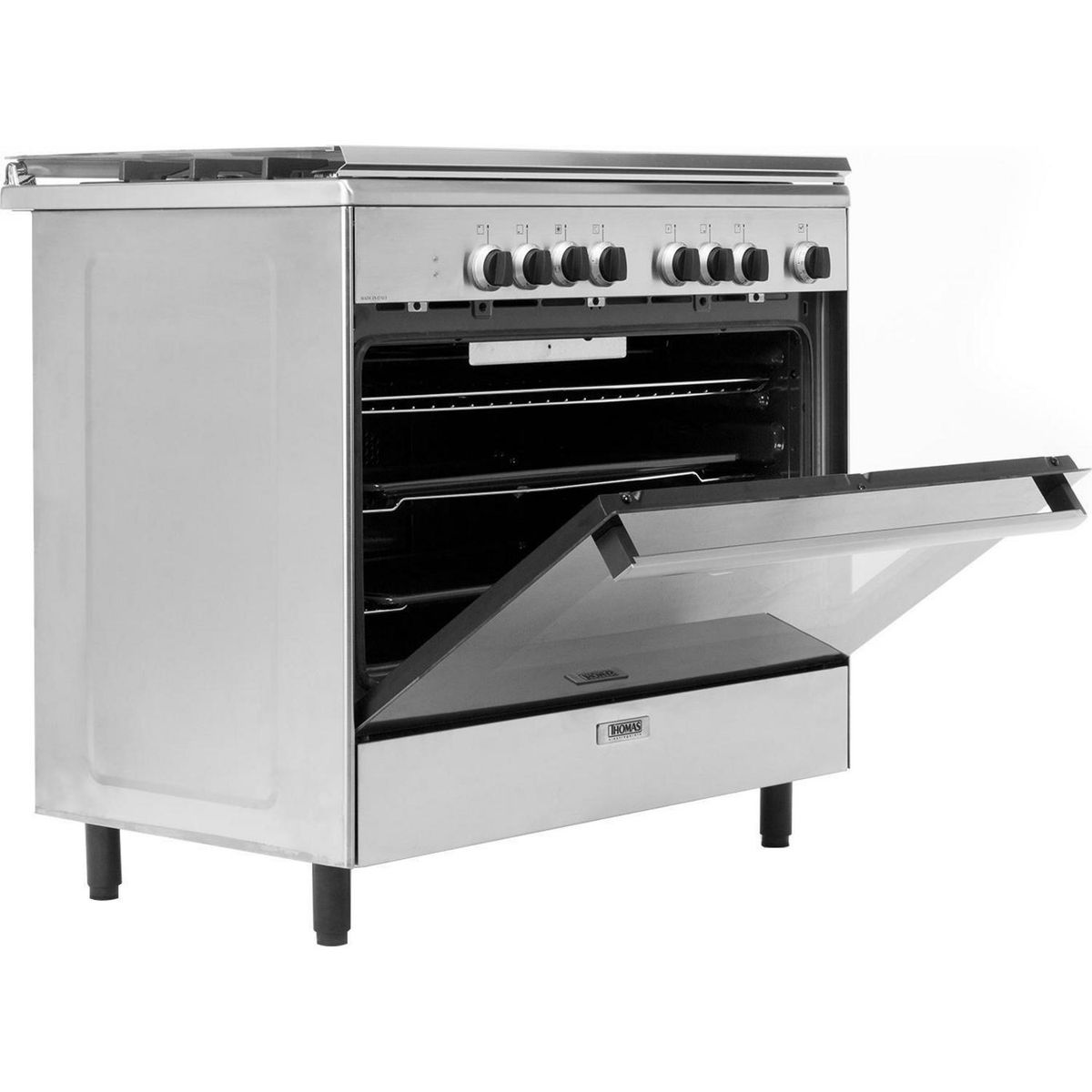THOMAS - Cocina a Gas 5 Platos Inox MILANO II