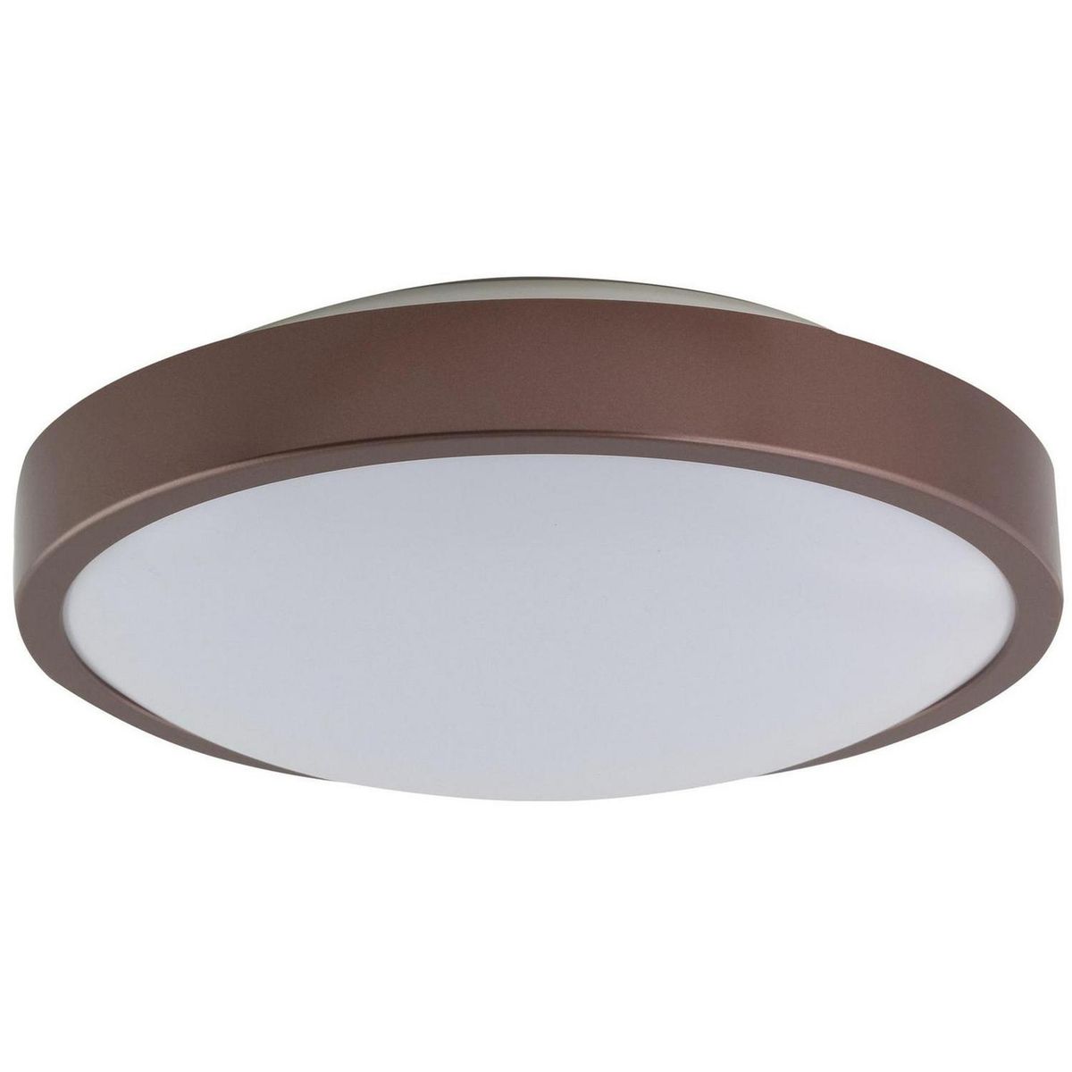 CASA BONITA - Plafón led 25 cm anillo marrón