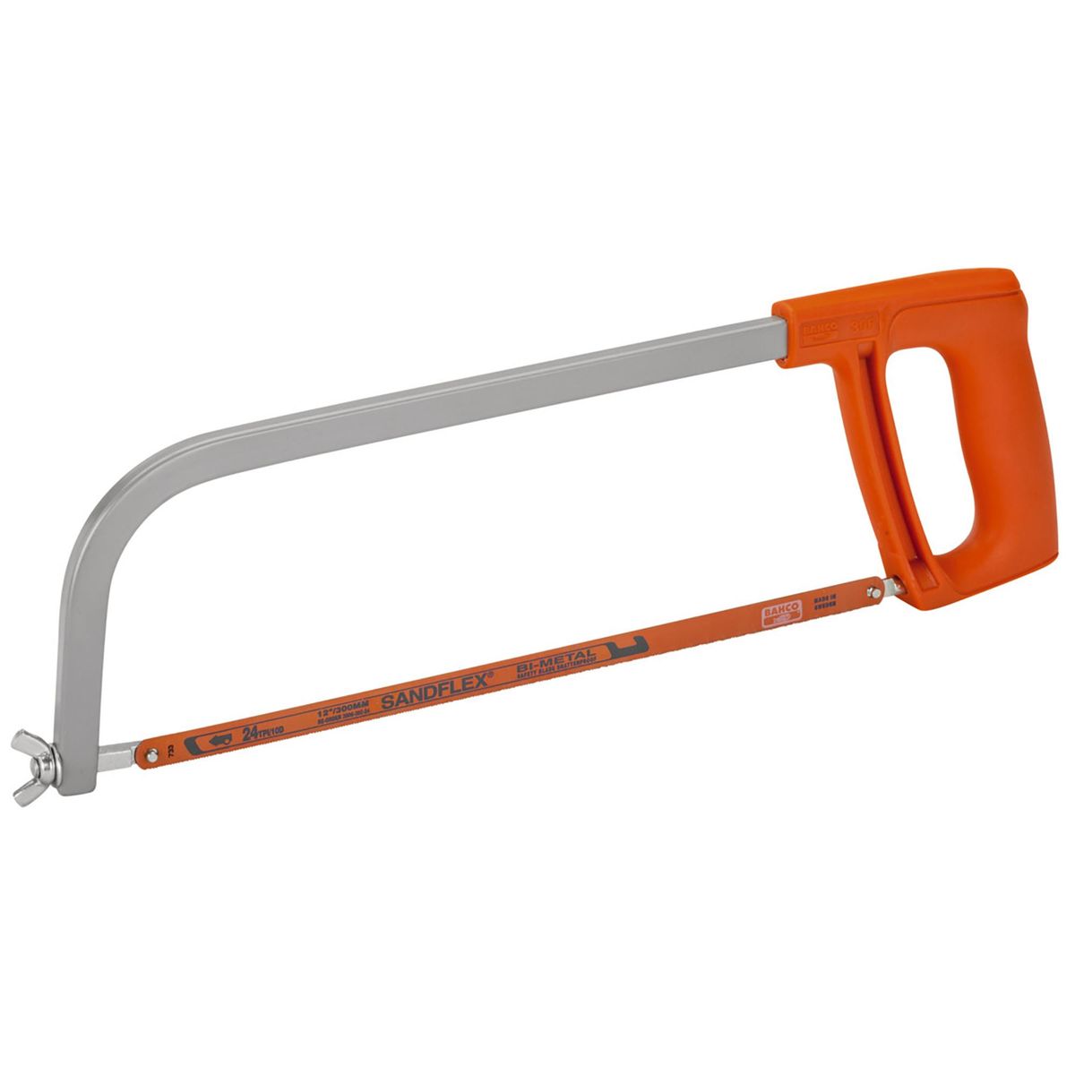 BAHCO - Arco de sierra semi-profesional 12" + 1 hoja de sierra sandflex