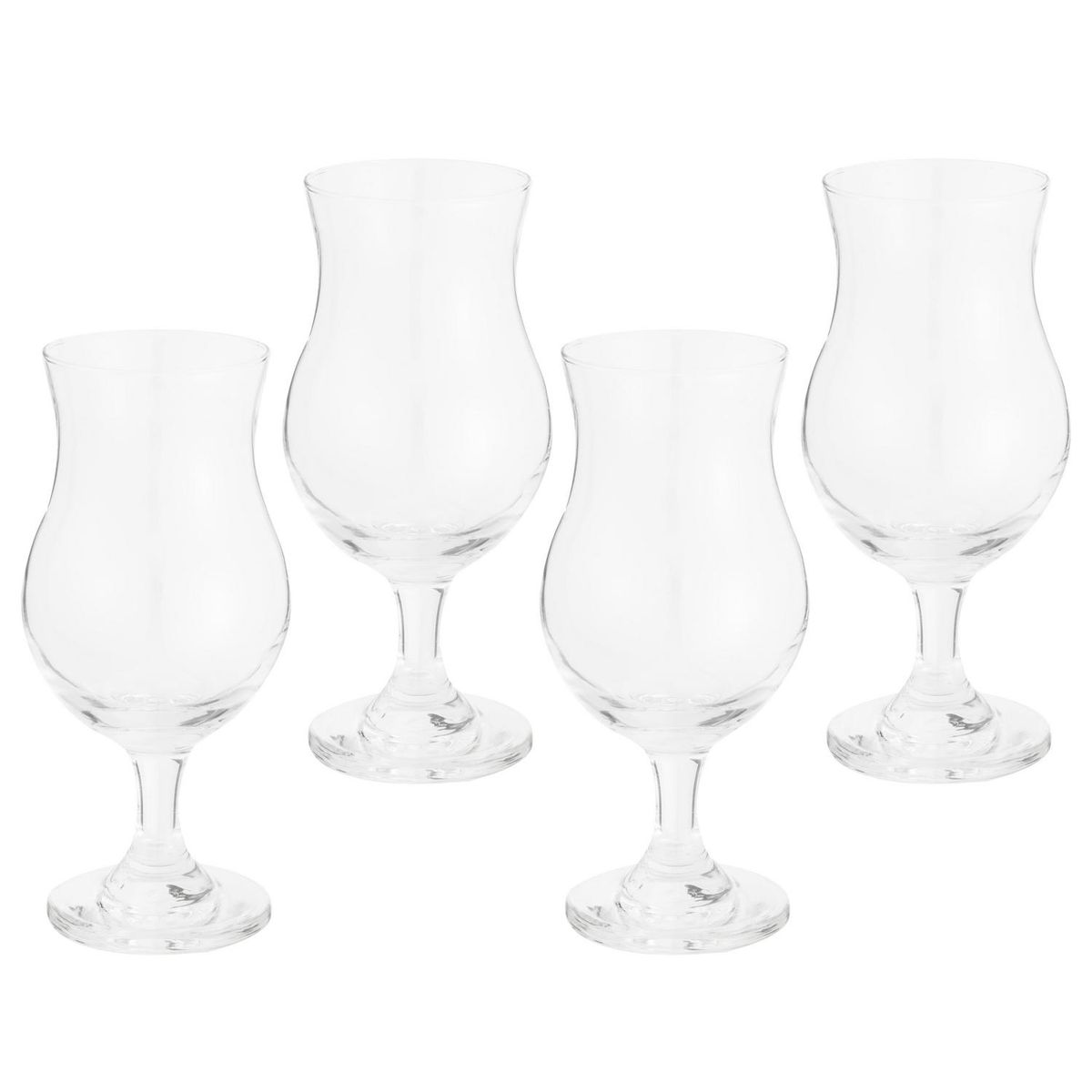 CRISTAR - Set de 4 Copas Cerveceras Cristar 442 ml Transparentes Clásicas