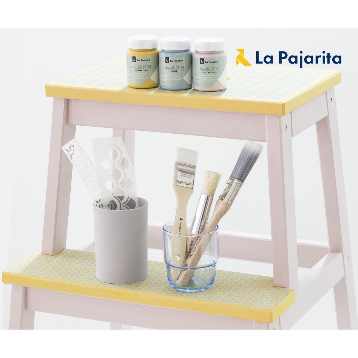 LA PAJARITA - Pintura Acabado Tiza Blanco Nube 0.075 l