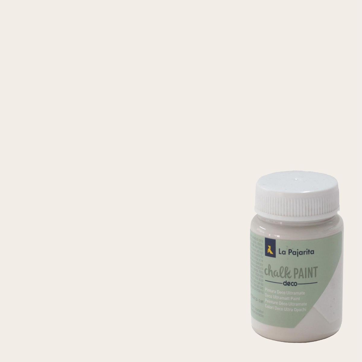 LA PAJARITA - Pintura Acabado Tiza Blanco Flor deJazmin 0.075 l