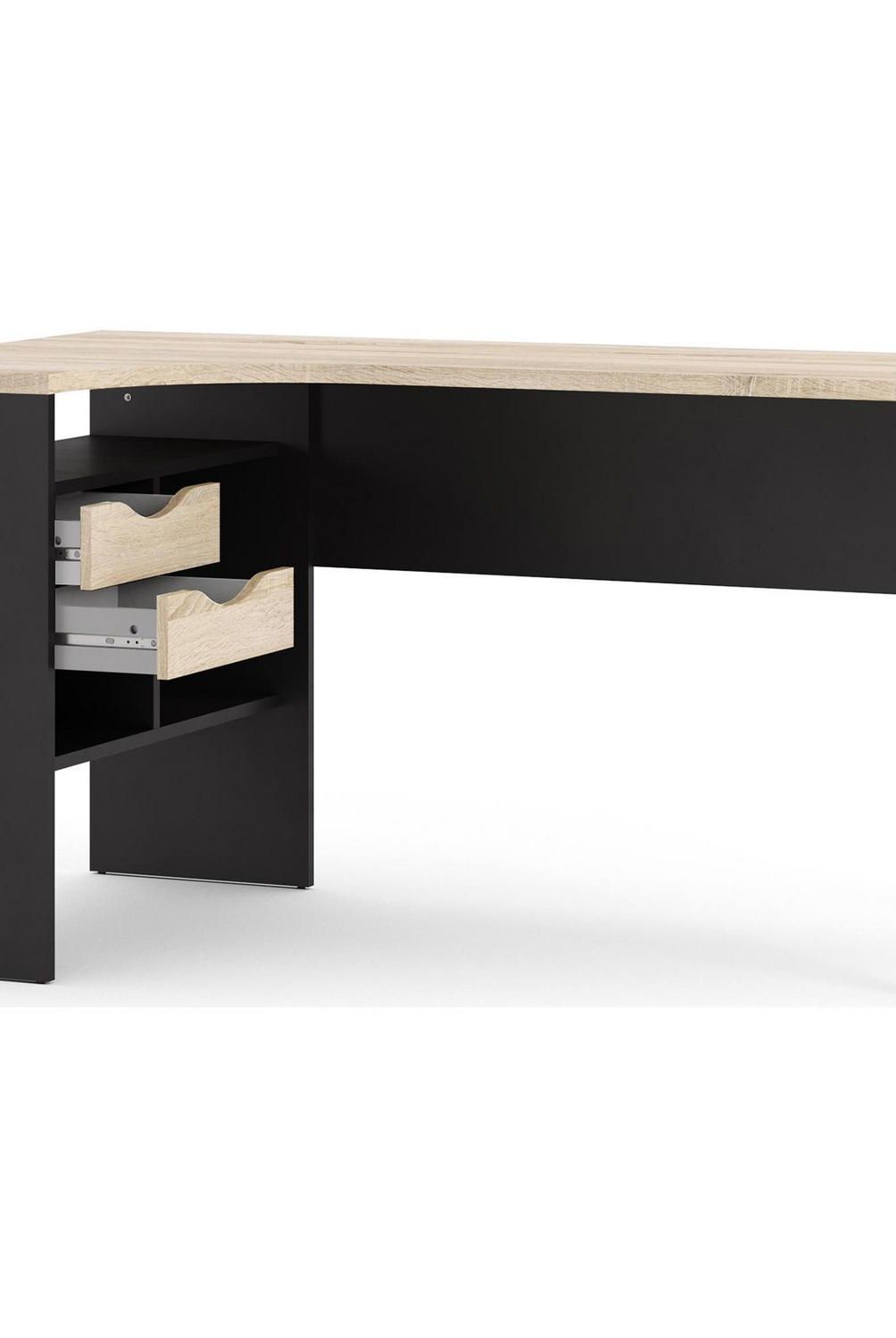TVILUM - Escritorio Function 145x76,8x81 cm Negro