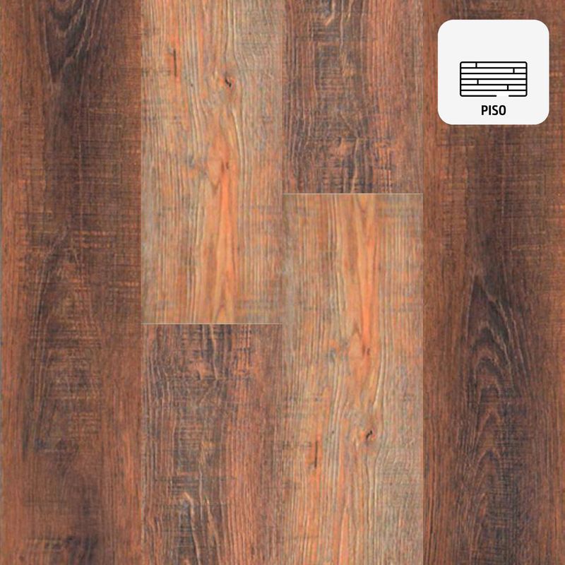 ETERSOL - Piso Vinílico 4 mm 18x122 cm 5906919015 Café 2.63 m2