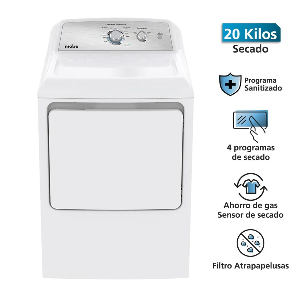 Mabe SMG26N5MNBCL 20 kg Blanco, foto 4
