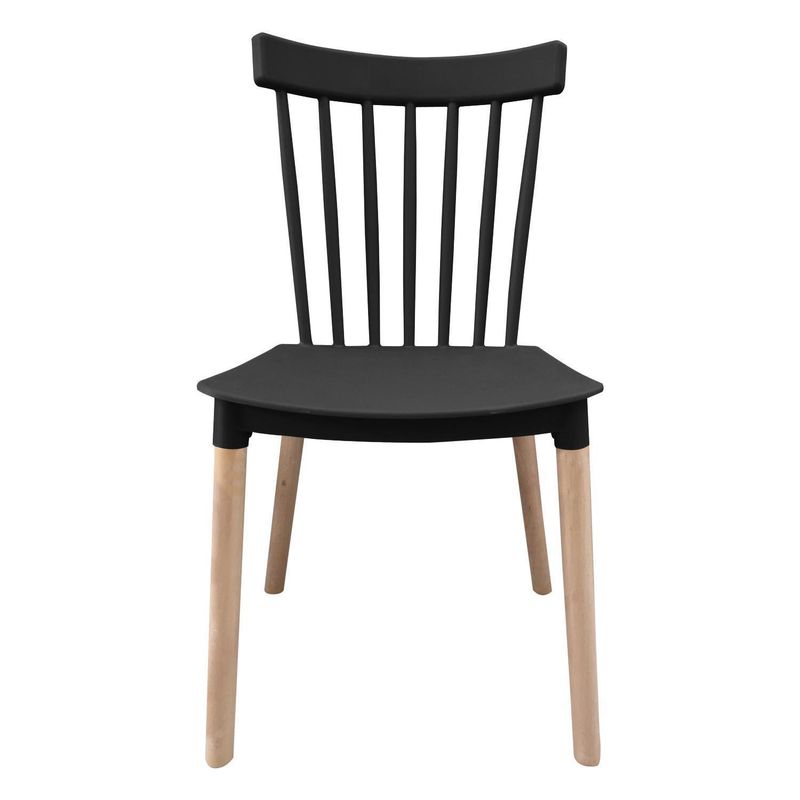 HOME REPUBLIC - Silla Retro Negro 84x47x40 cm