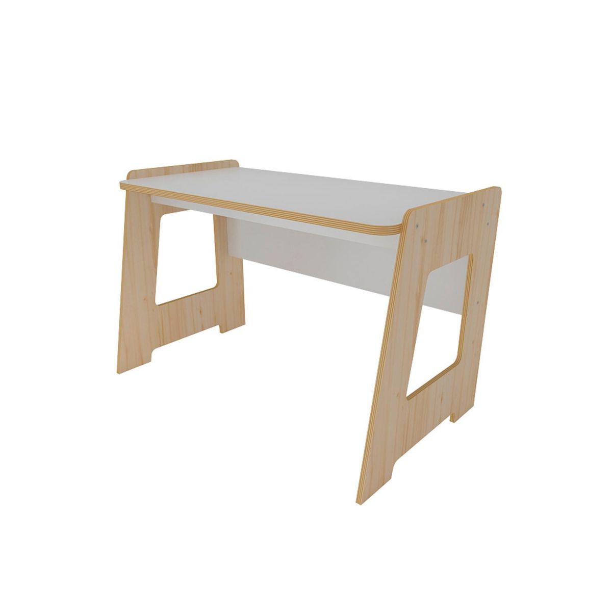 DE PIES A CABEZA - Escritorio Nórdico 120x78x70 cm Blanco/madera