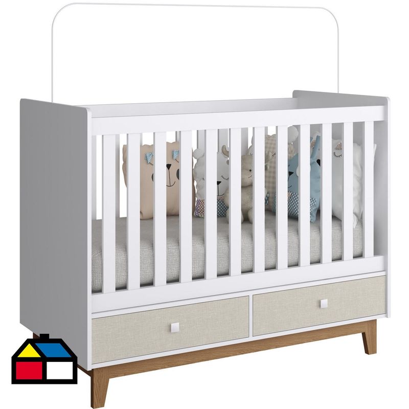KIDSCOOL - Cuna con cajones nude