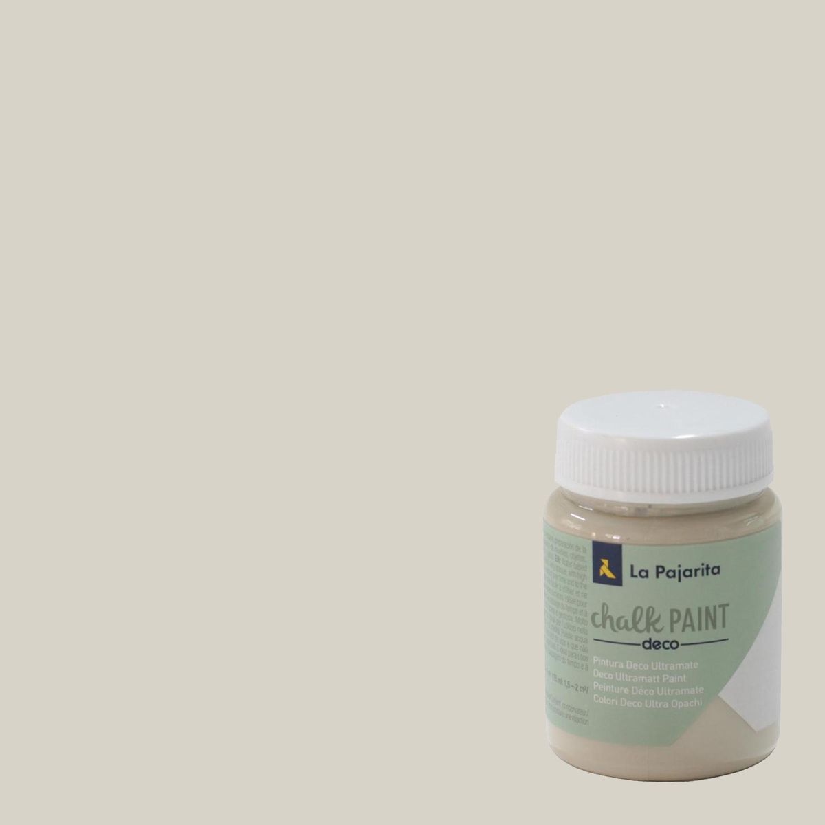 LA PAJARITA - Pintura Acabado Tiza Beige Antiguo 0.075 l