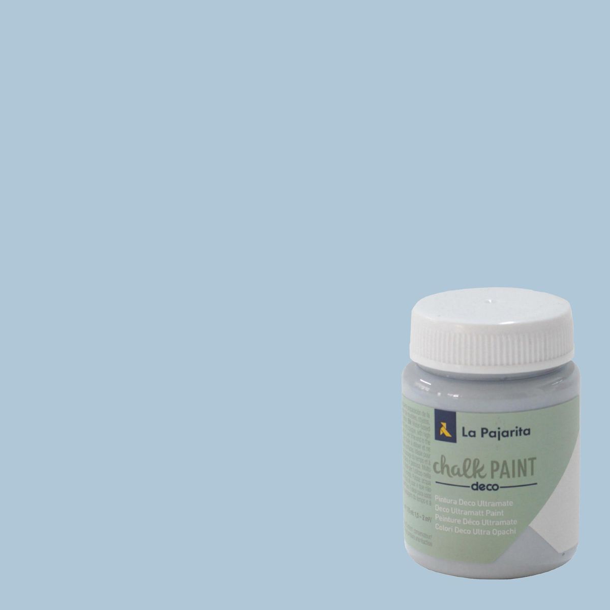 LA PAJARITA - Pintura Acabado Tiza Azul Cristal 0.075 l