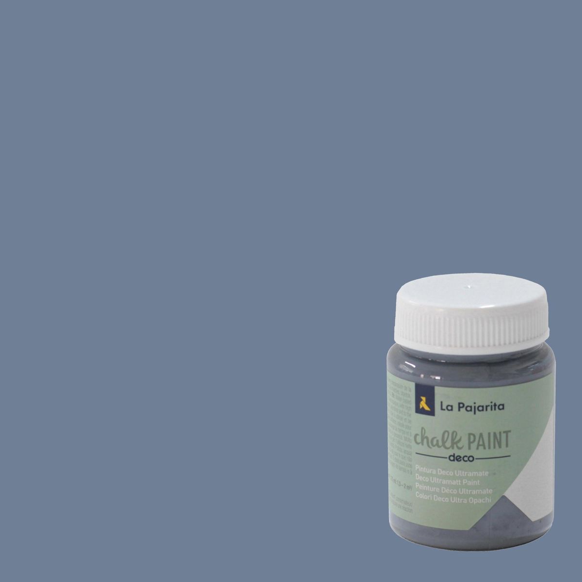 LA PAJARITA - Pintura Acabado Tiza Gris Urbano 0.075 l