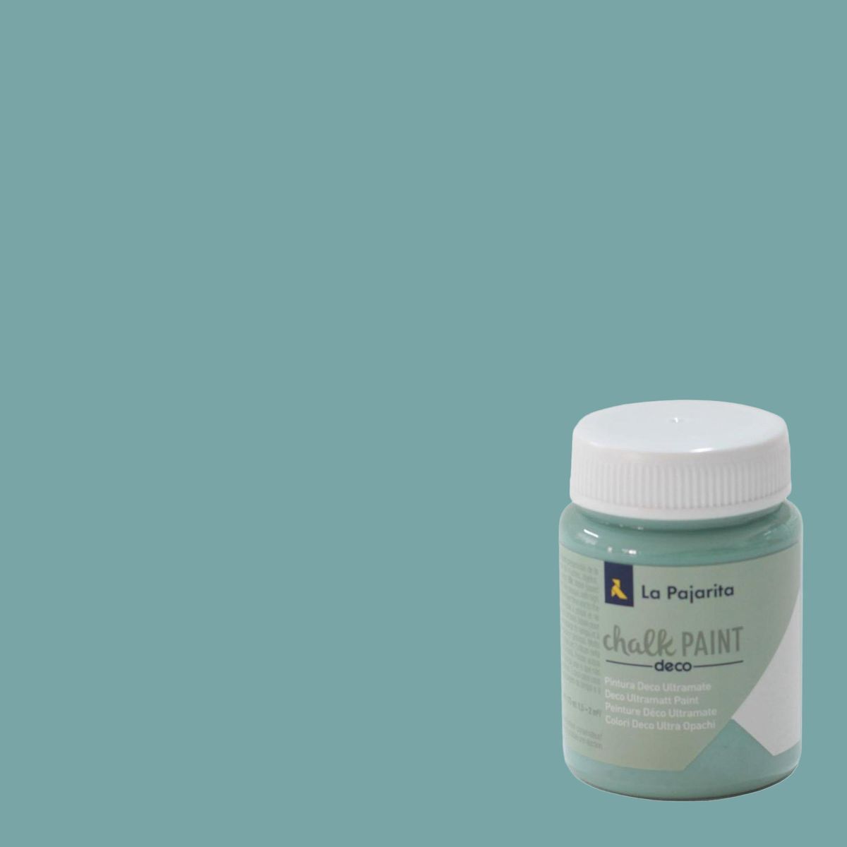 LA PAJARITA - Pintura Acabado Tiza Verde Hielo 0.075 l