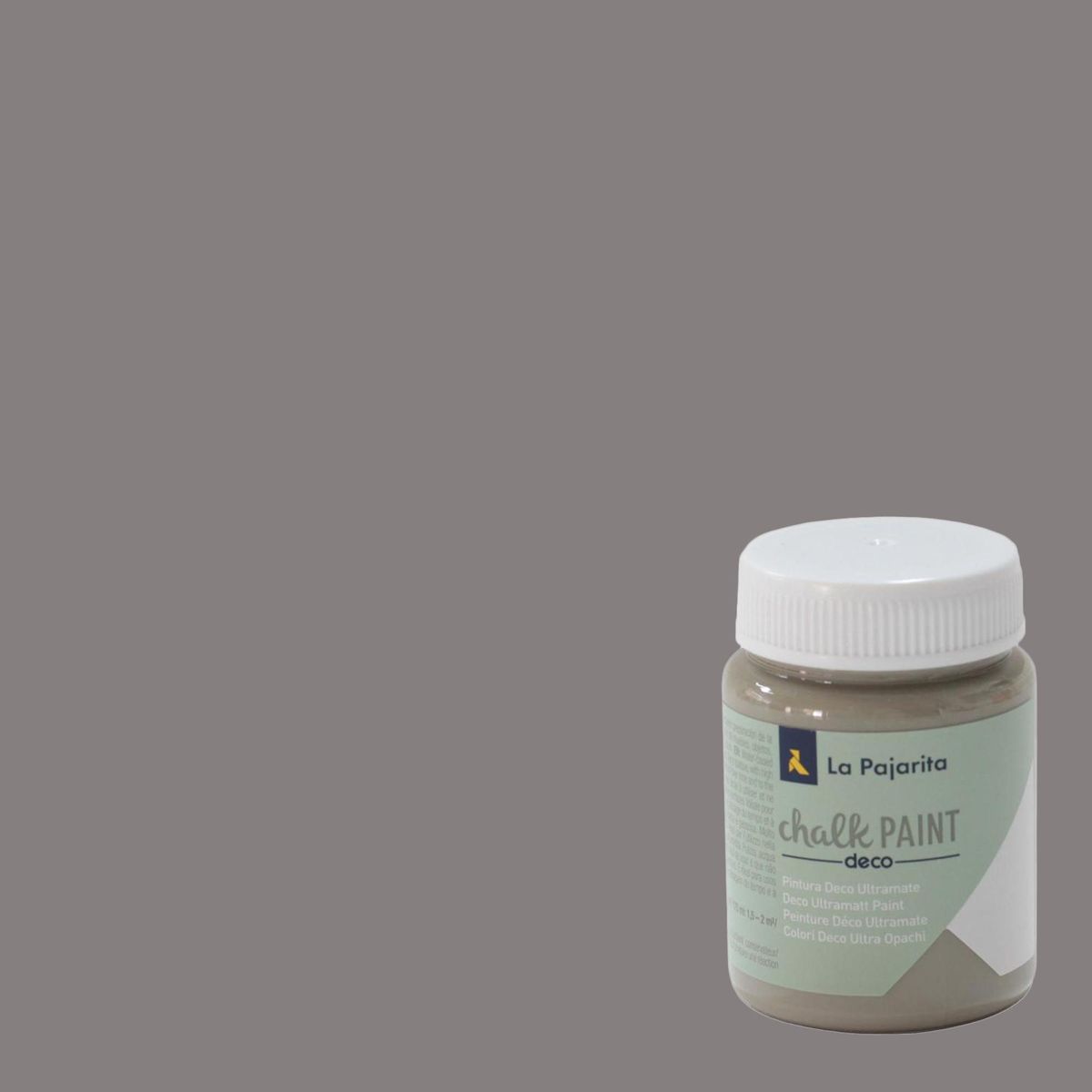 LA PAJARITA - Pintura Acabado Tiza Gris New York 0.075 l