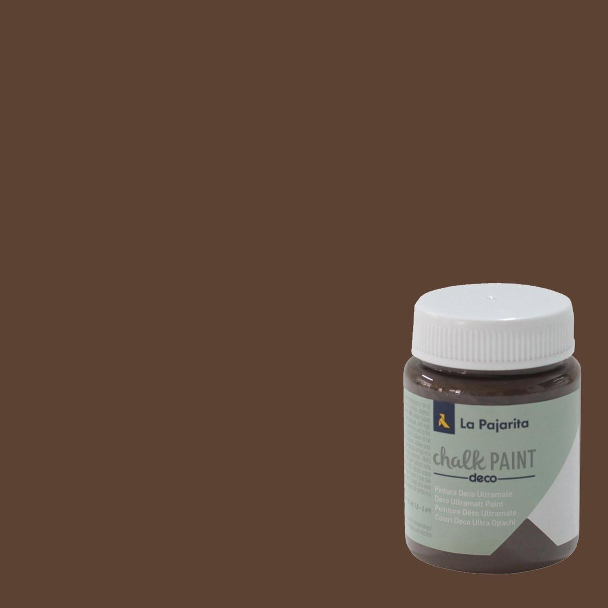 LA PAJARITA - Pintura Acabado Tiza Café Marrón Glace 0.075 l