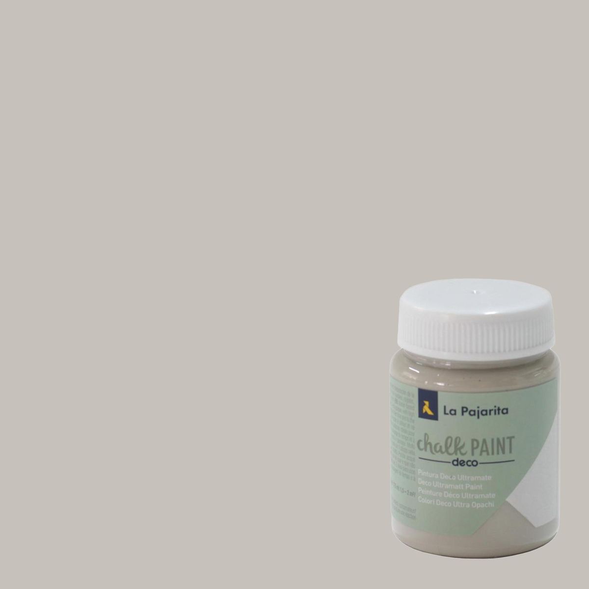 LA PAJARITA - Pintura Acabado Tiza Gris London grey 0.075 l