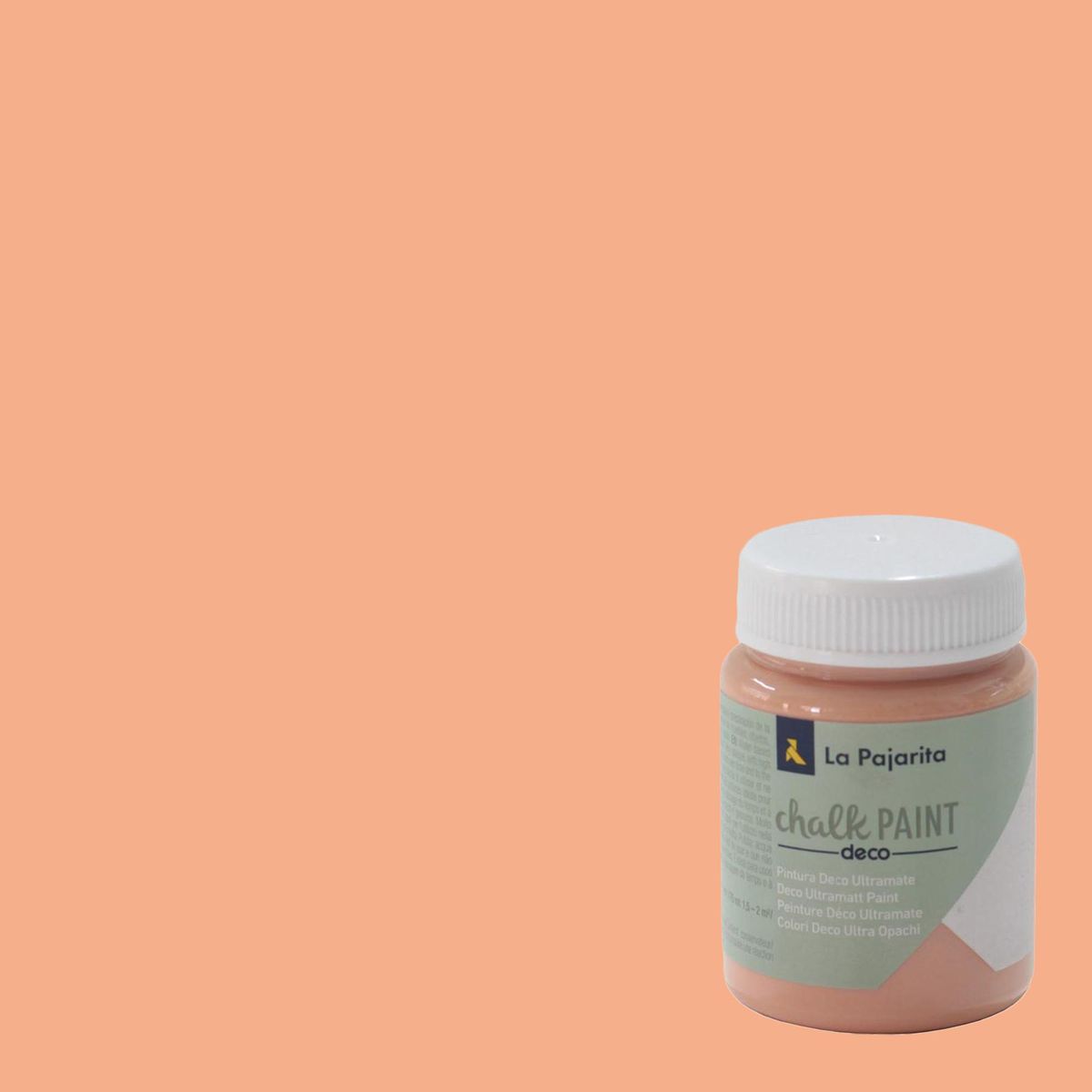 LA PAJARITA - Pintura Acabado Tiza Naranjo Peach 75 ml