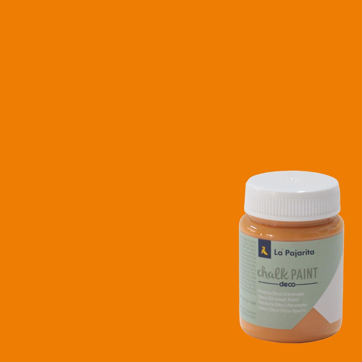 LA PAJARITA - Pintura Acabado Tiza Naranjo Sunset 0.075 l