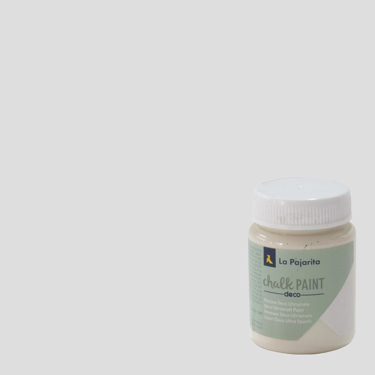 LA PAJARITA - Pintura Acabado Tiza Blanco Sal de Ibiza 75 ml