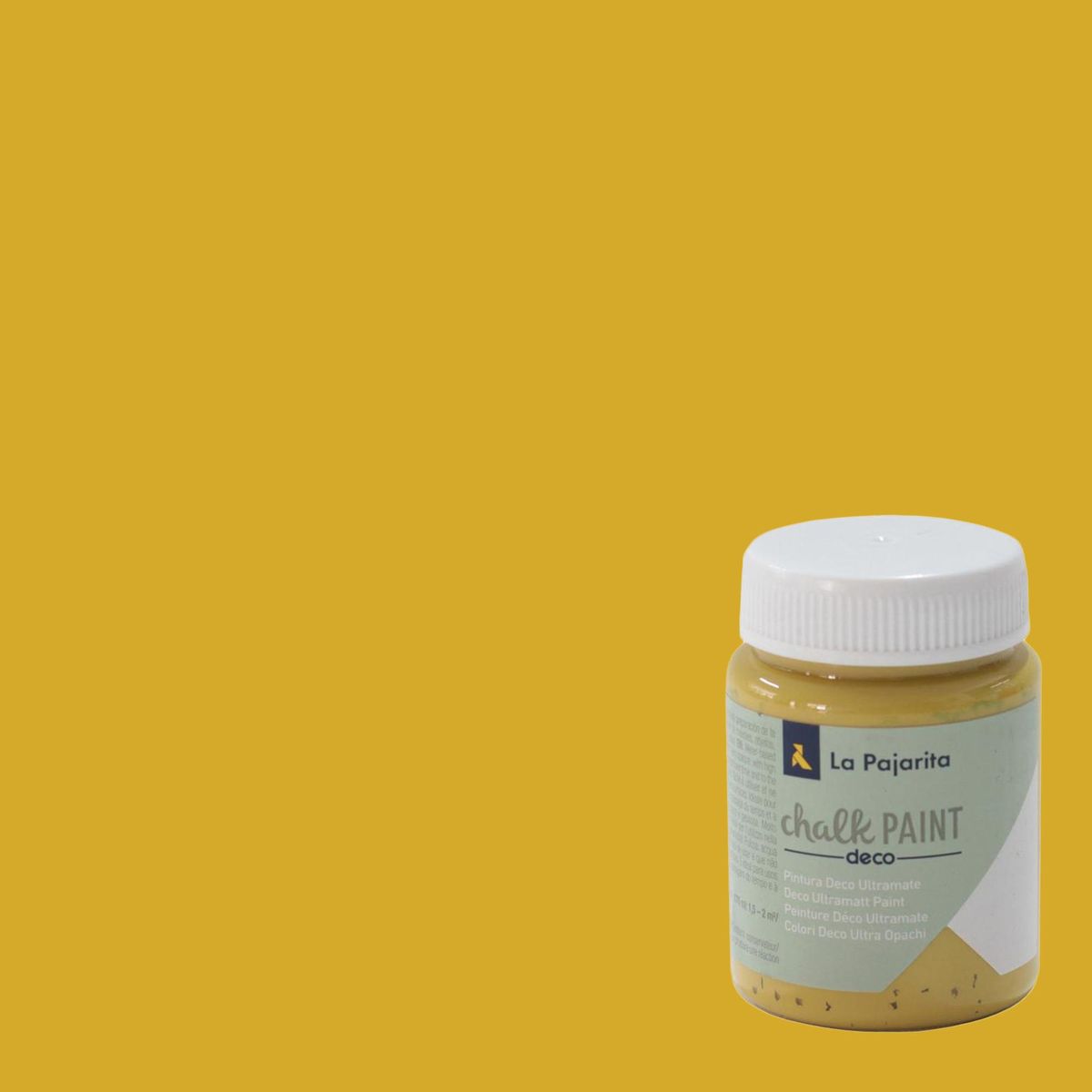 LA PAJARITA - Pintura Acabado Tiza Amarillo Dijon 0.075 l