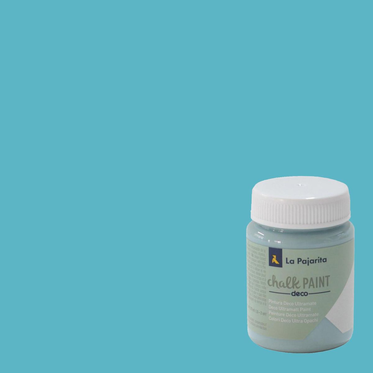 LA PAJARITA - Pintura Acabado Tiza Celeste Pacific island 0.075 l