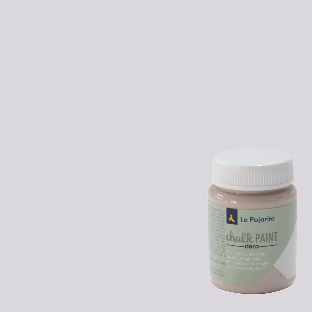 Pintura Acabado Tiza Gris Smooth grey 0.075 l, marca LA PAJARITA - Foto Principal