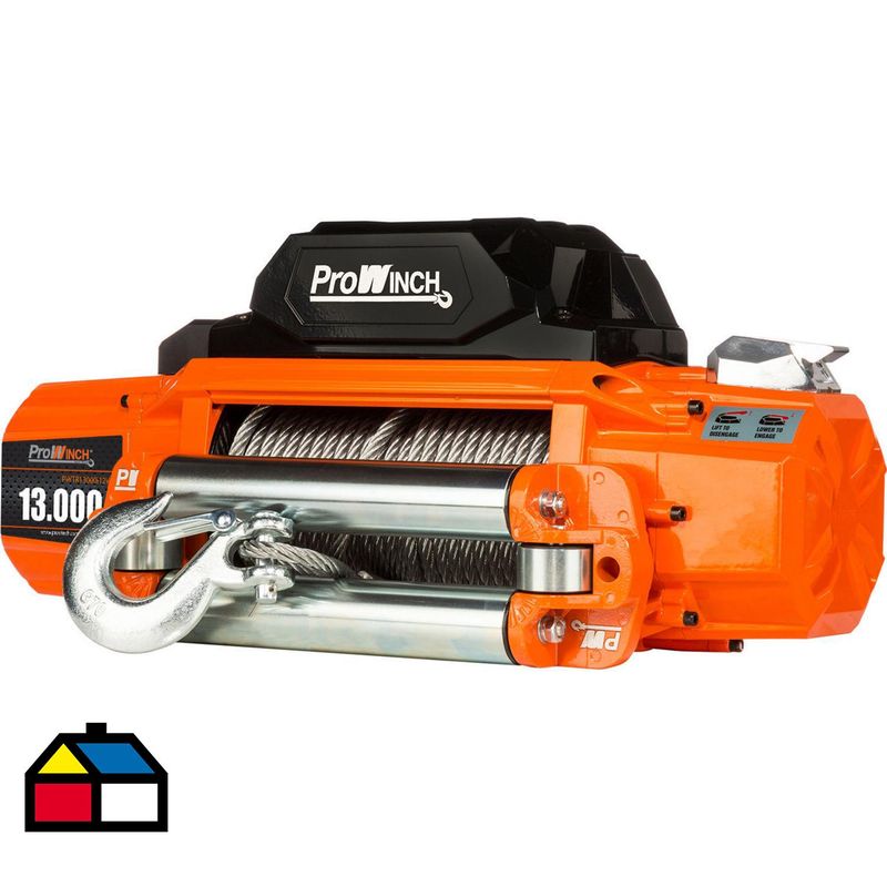 PROWINCH - Winche 13.000 lb 5.900 kg 12V con cable de acero