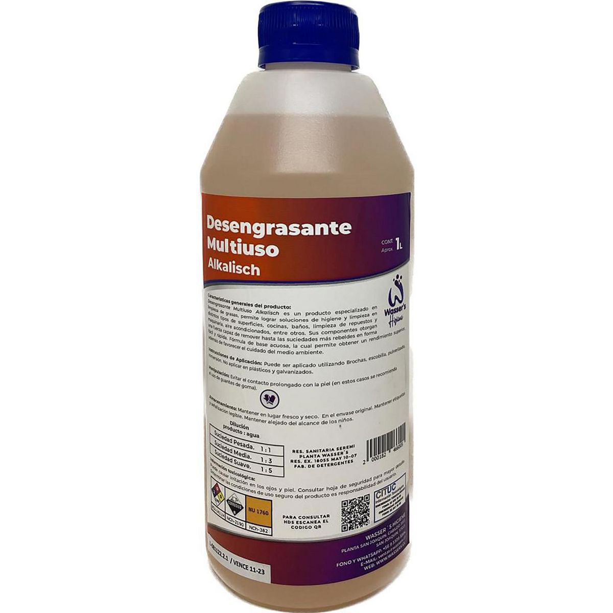 WASSER - Desengrasante 1 litro