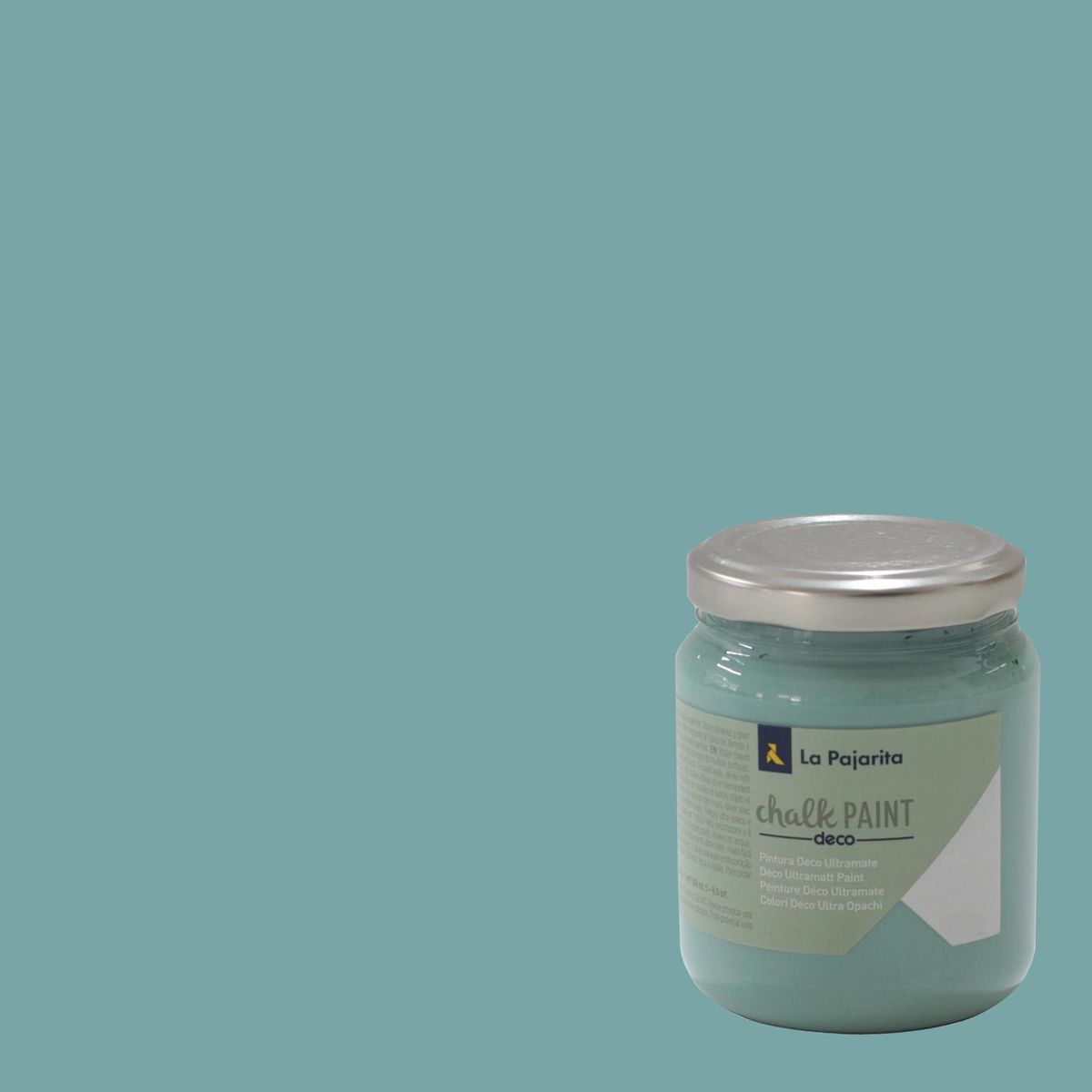 LA PAJARITA - Pintura Acabado Tiza Verde Verde 0.175 l