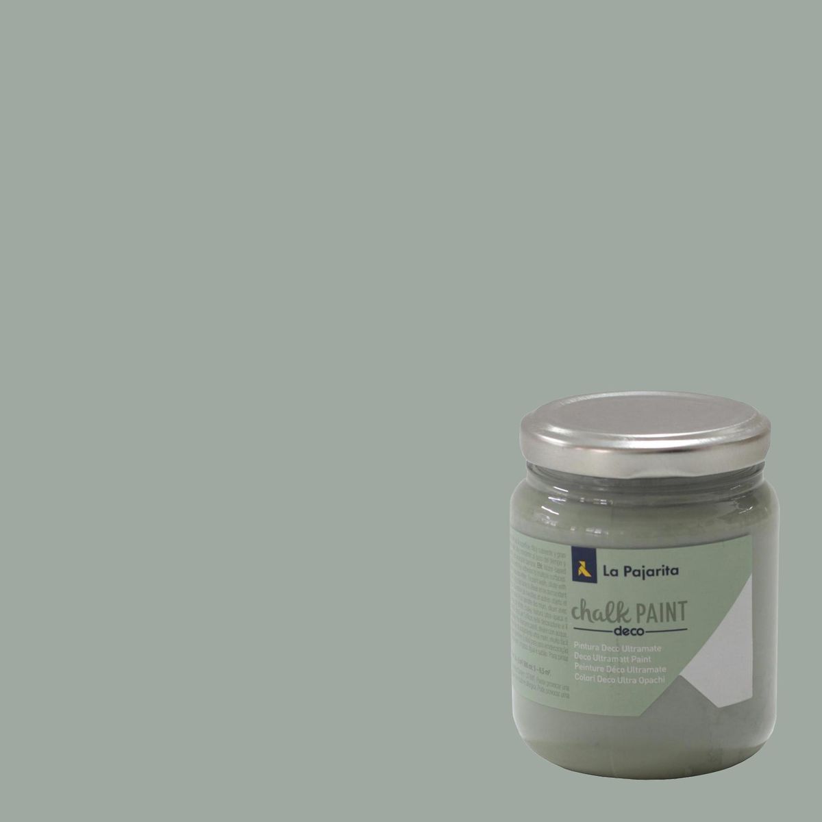 LA PAJARITA - Pintura Acabado Tiza Gris Gris 175 ml