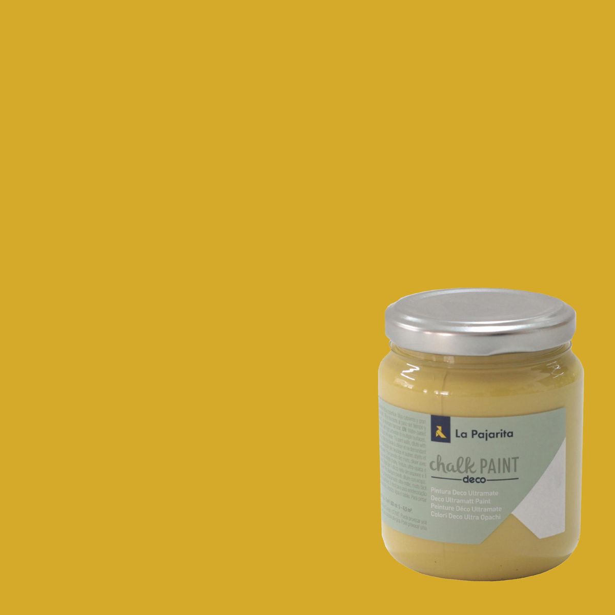 LA PAJARITA - Pintura Acabado Tiza Amarillo Dijon 0.175 l