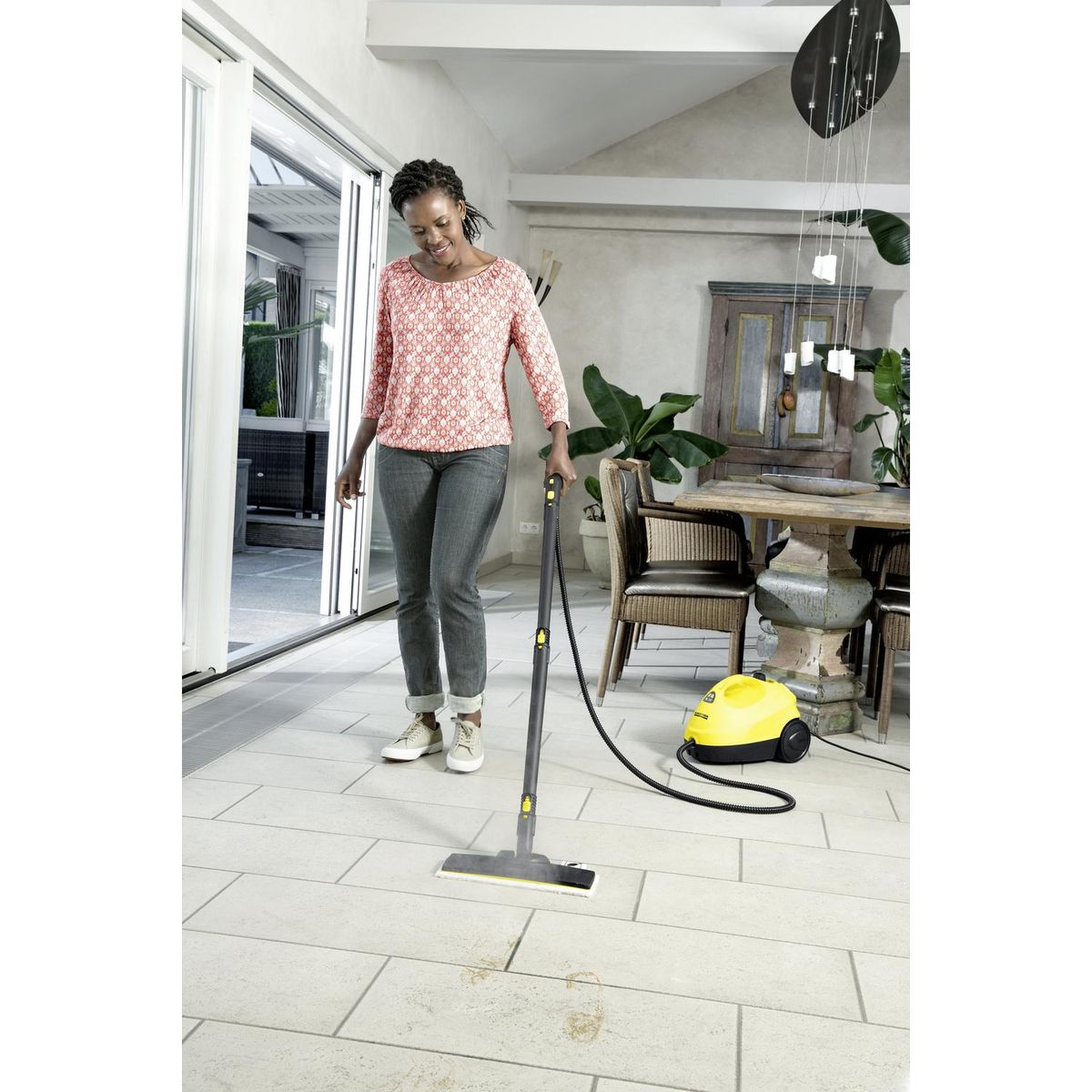 KARCHER - Limpiador a vapor easy fix amarillo