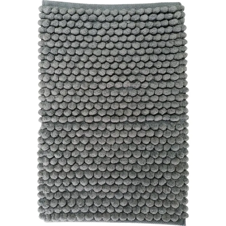 Piso baño algodón 40x60 cm gris