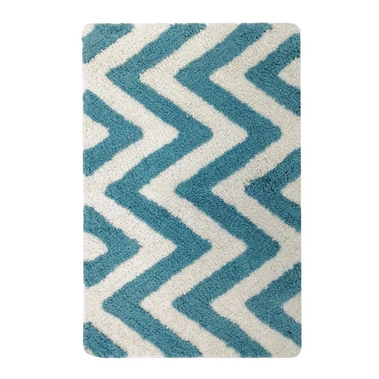 Piso baño algodón 40x60 cm aqua