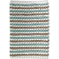 JUST HOME COLLECTION - Piso baño algodón 40x60 cm aqua