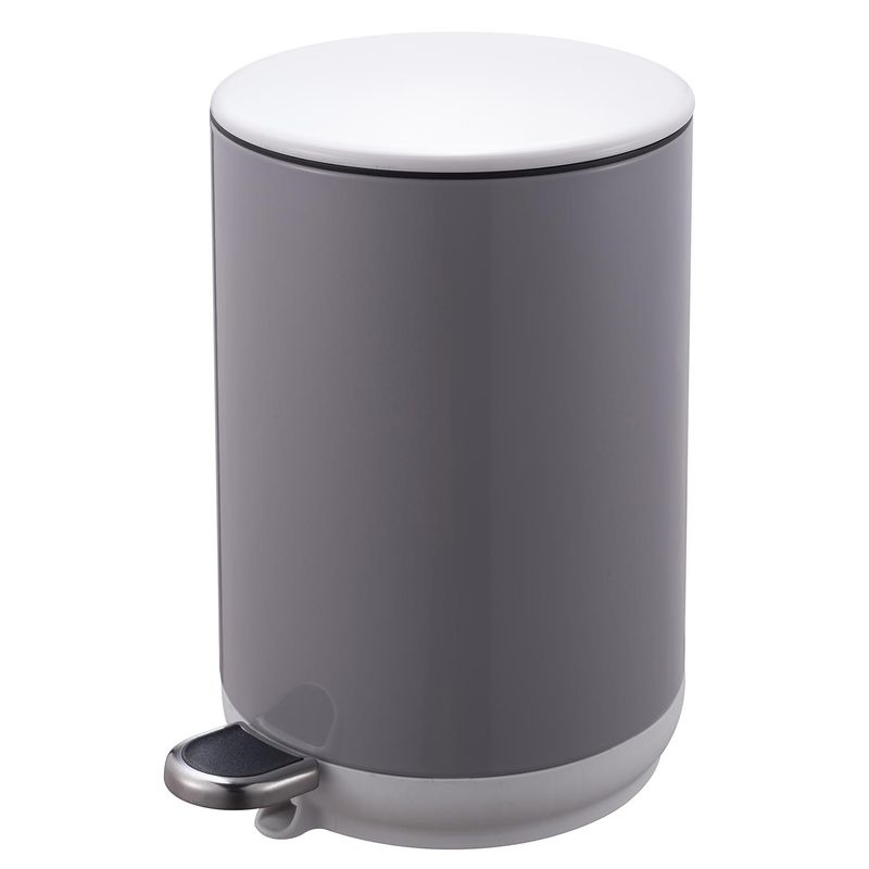 JUST HOME COLLECTION - Papelero 5 Litros Metal Gris